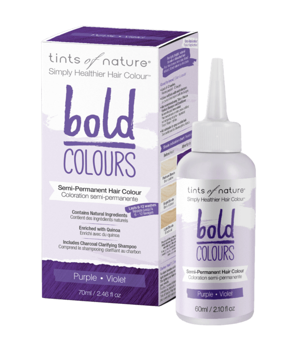 TINTS OF NATURE Bold Colours Purple 70 ml DAĻĒJI PERMANENTĀS KRĀSAS