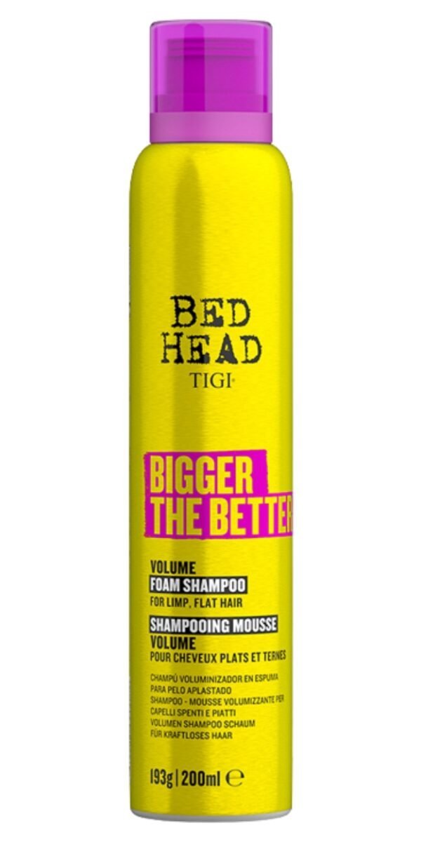 TIGI Bed Head Bigger The Better Foam Shampoo 200 ml New ŠAMPŪNI