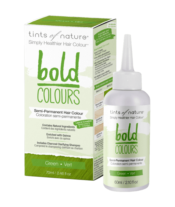TINTS OF NATURE Bold Colours Green 70 ml DAĻĒJI PERMANENTĀS KRĀSAS