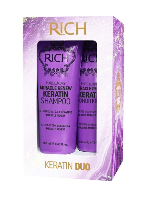 RICH Pure Luxury Keratin Duo 250+250 ml KOMPLEKTI