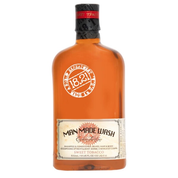 18.21 MAN MADE Wash Sweet Tobacco 532 ml DUŠAS ŽELEJAS UN ZIEPES