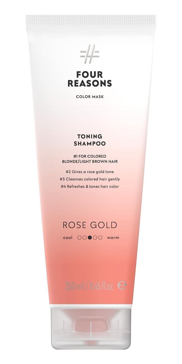 FOUR REASONS Color Mask Toning Shampoo Rose Gold 250 ml