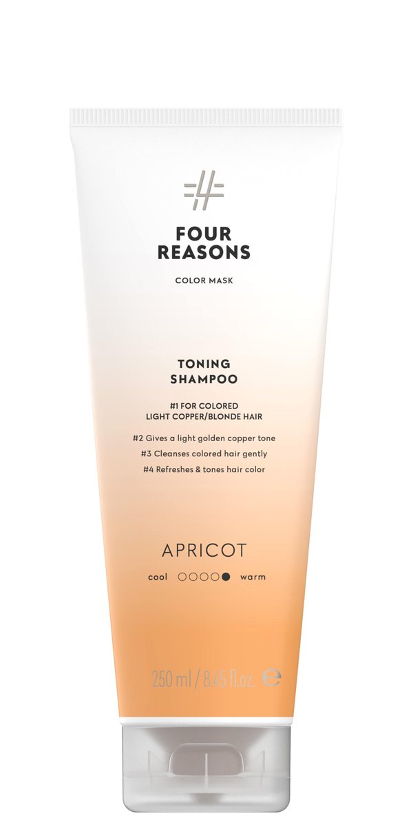 FOUR REASONS Color Mask Toning Shampoo Apricot 250 ml