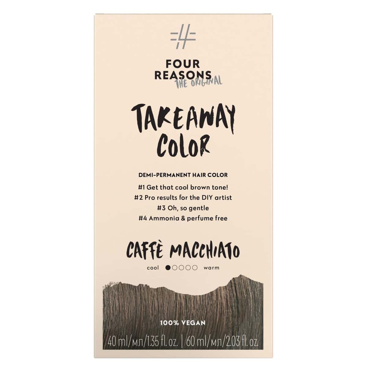 FOUR REASONS Original Takeaway Demi-Permanent Color 5.1 Caffé Macchiato 100 ml